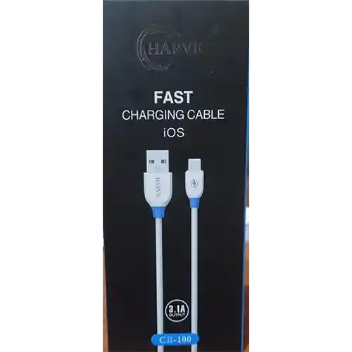 Cable De Datos Harvic 3.1 Amp Tipo Iphone Carga Rapida