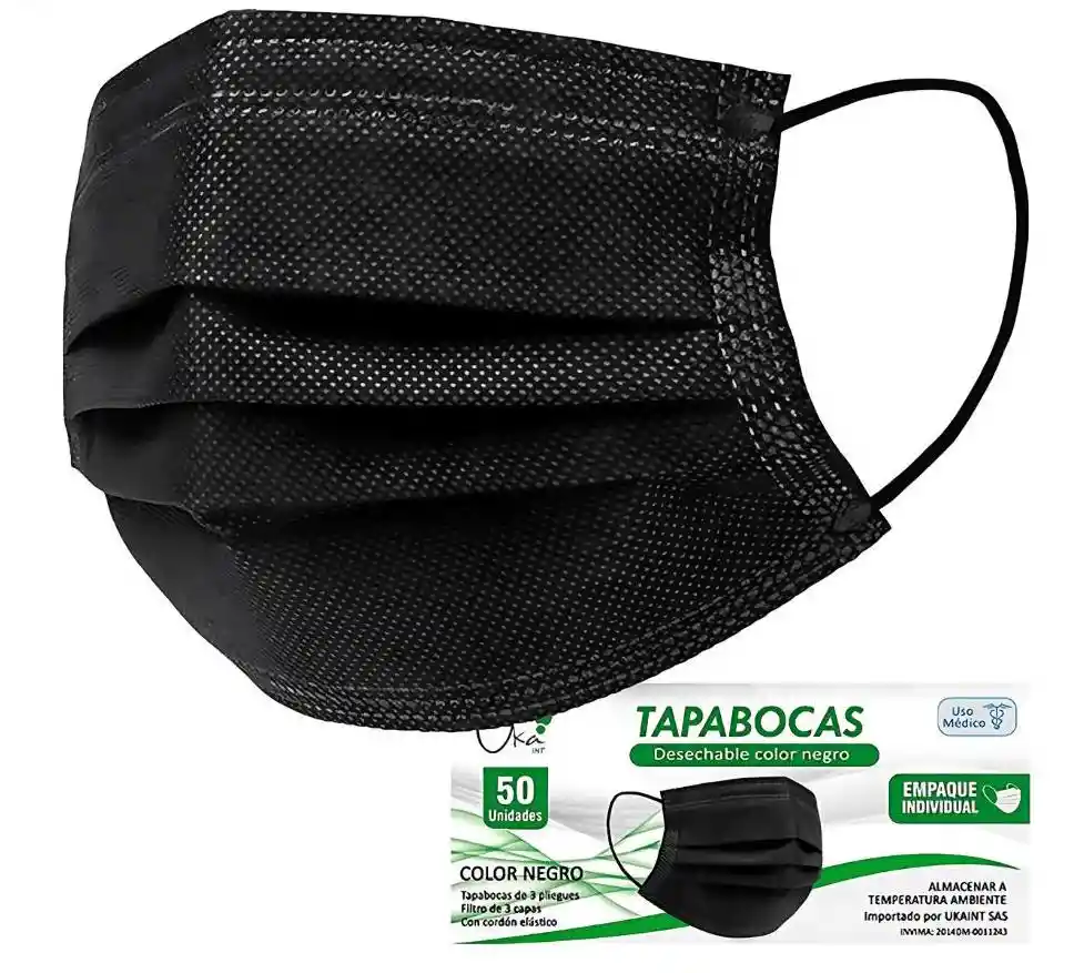 Caja Tapabocas Negro