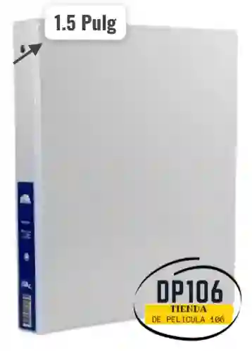 Carpeta 3 Argollas 1.5 Pulg Tamaño Carta Pasta Catalogo