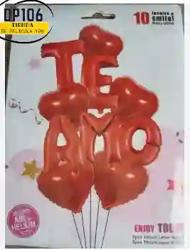 Globos De Decoracion Te Amo / San Valentin