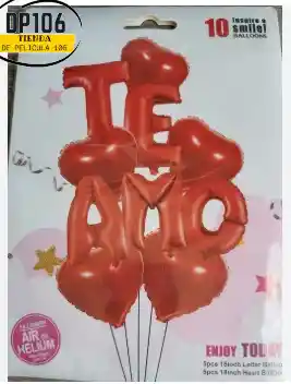 Globos De Decoracion Te Amo / San Valentin