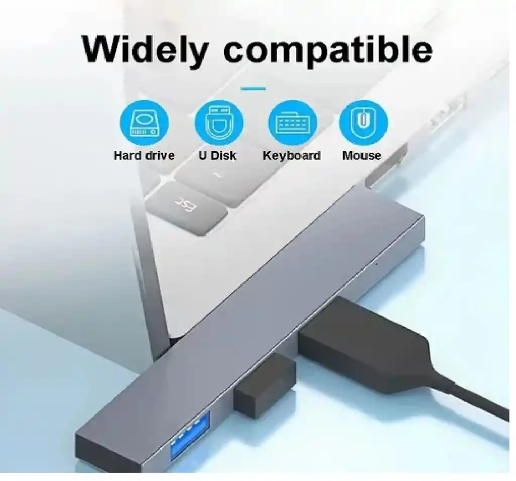 Hub Usb Metalico 4 Puertos Tgy558