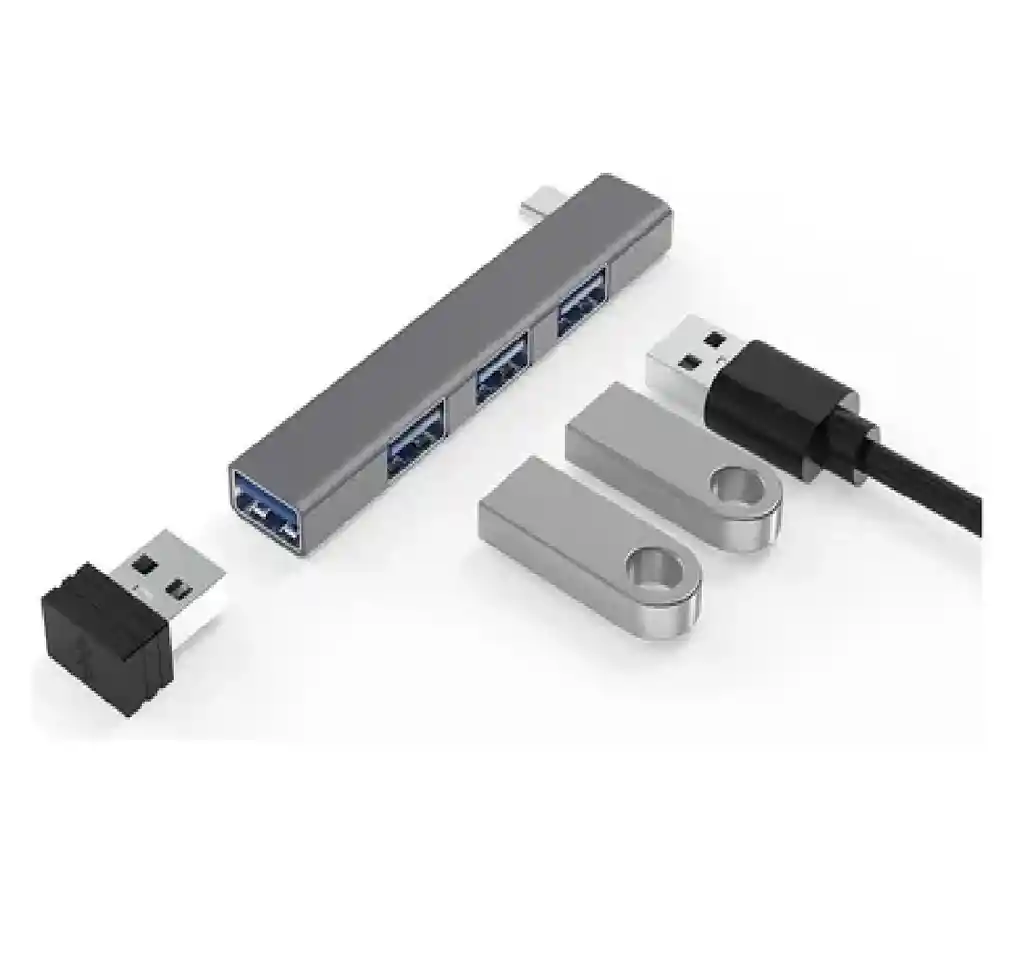 Hub Usb Metalico 4 Puertos Tgy558