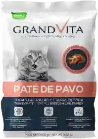 Grand Vita Pate De Pavo Gato Pouch X 100grs