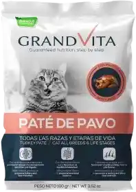 Grand Vita Pate De Pavo Gato Pouch X 100grs