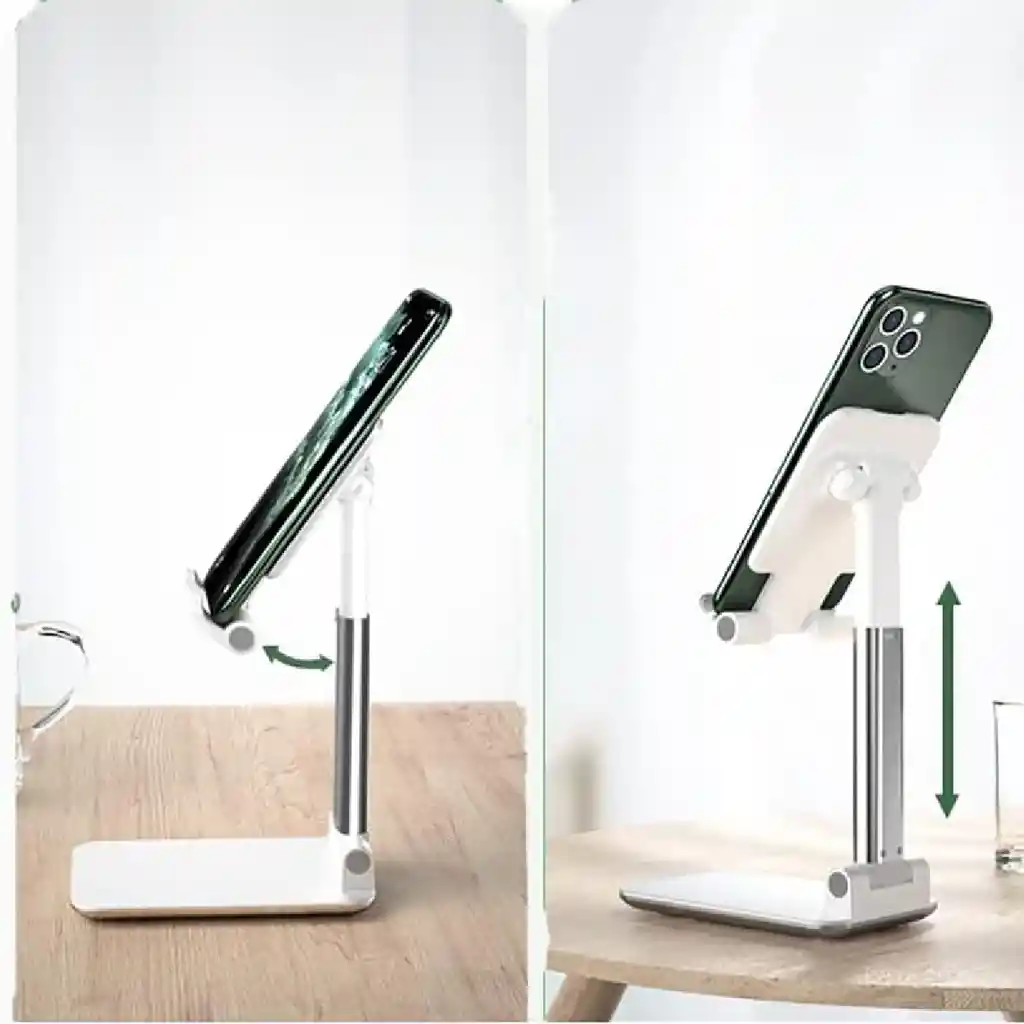 Soporte Plegable De Teléfono Para Escritorio, Altura Ajustable, Soporte Para Teléfono Celular, Portátil