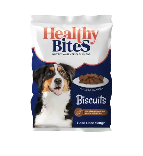Healthy Bites Biscuits Perro Pouch X 100 Grs