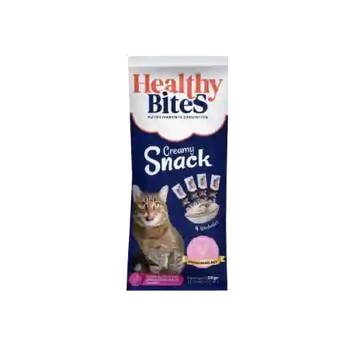 Healthy Bites Cream Gato (pavo Y Arandanos) Pouch X 4un (56gr)