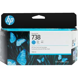 Cartucho De Tinta Hp 738 Cian De 130 Ml (498n5a)