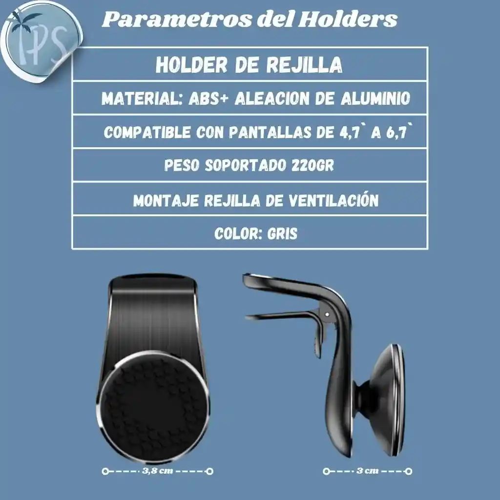 Holder Soporte Para Celulares Magnético Holde Para Carro 360