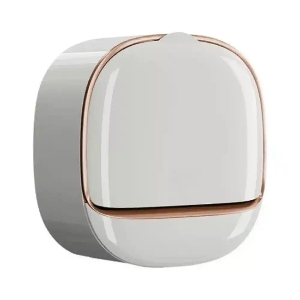 Jabonera Baño Adhesiva Resistente Facil De Instalar Diseño Moderno Elegante Blanco