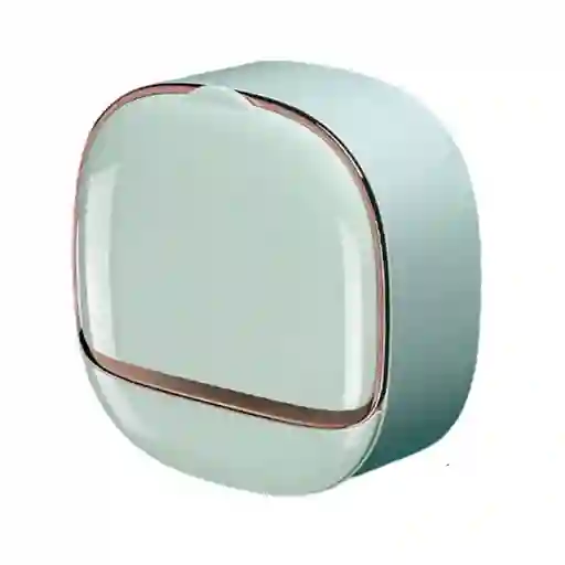 Jabonera Baño Adhesiva Resistente Facil De Instalar Diseño Moderno Elegante Verde