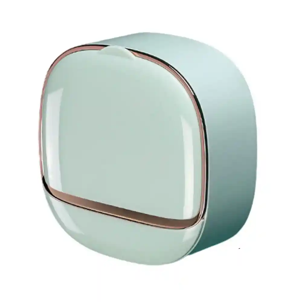 Jabonera Baño Adhesiva Resistente Facil De Instalar Diseño Moderno Elegante Verde