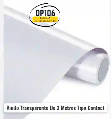 Vinilo Transparente De 3 Metros Tipo Contact