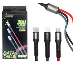 Cable De Datos 3 En 1 1,2mts Ramitech