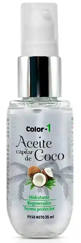 Aceite Capilar De Coco 35ml, Hidratante, Regenerador Y Termo Protector - Color1