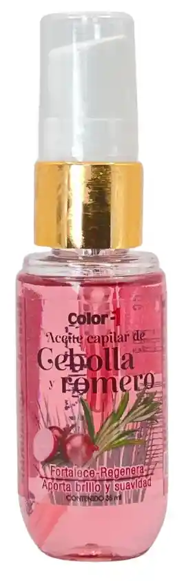 Aceite Capilar De Cebolla Y Romero 35ml, Fortalece, Regenera, Suavidad Y Brillo - Color1