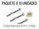 Chazo Expansivo 5/16 X 1.5 Pulg Paquete X 10 Und