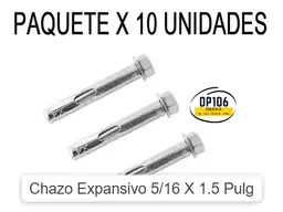 Chazo Expansivo 5/16 X 1.5 Pulg Paquete X 10 Und