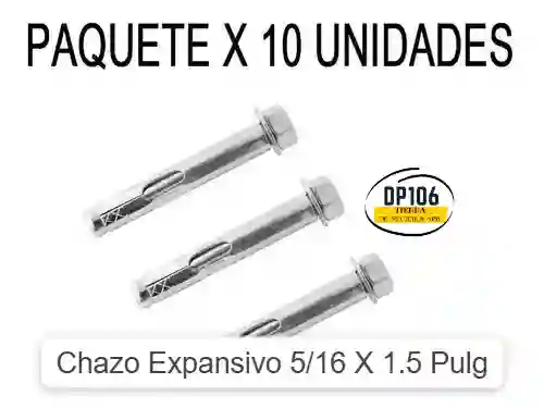 Chazo Expansivo 5/16 X 1.5 Pulg Paquete X 10 Und