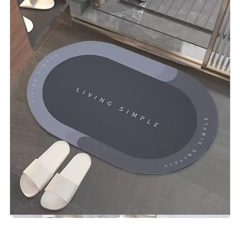 Tapete Absorbente Antideslizante Para Baño Living Simple 58c