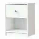 Mesa Noche Tvilum May 37x48x30cm Blanco Aglomerado