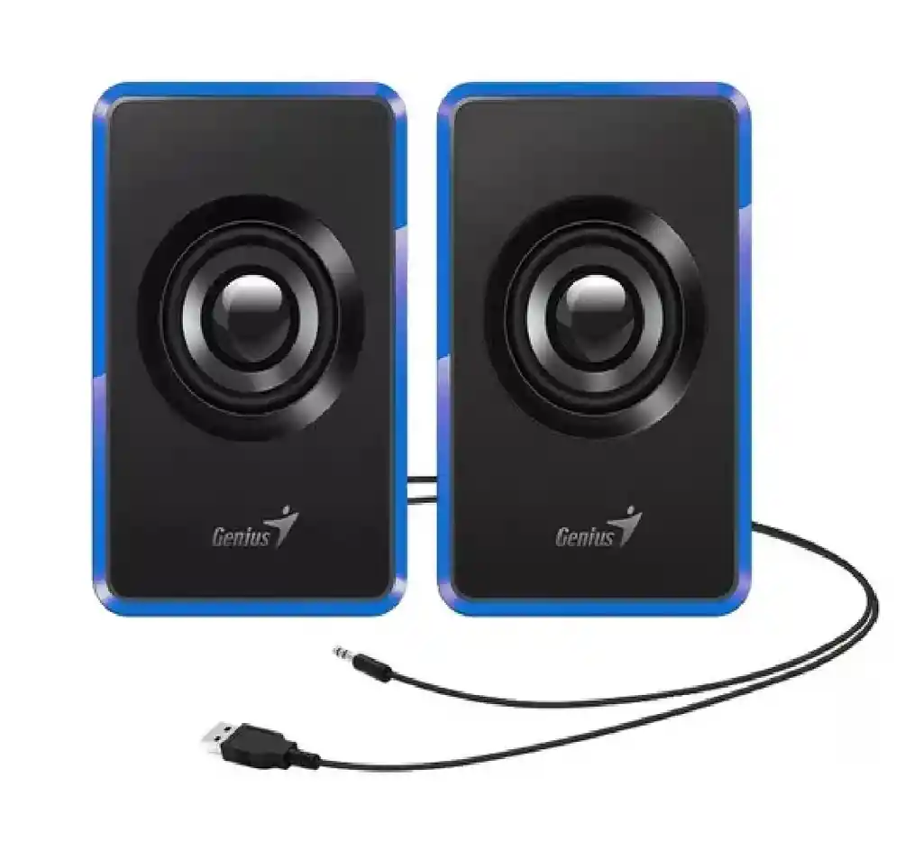 Parlantes Portatil Genius Sp-u125 Usb Azul
