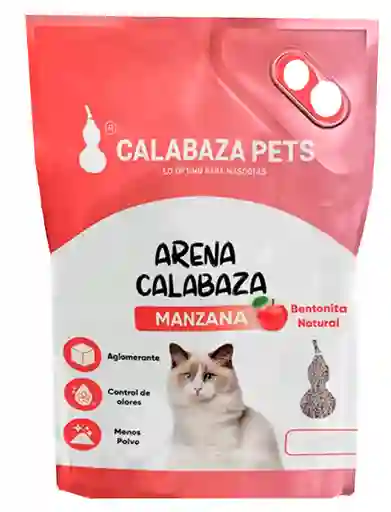 Arena Para Gatos Calabaza Aroma Manzana 10kg