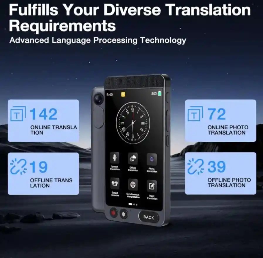 Traductor De Idiomas Inteligente Translator De Voz