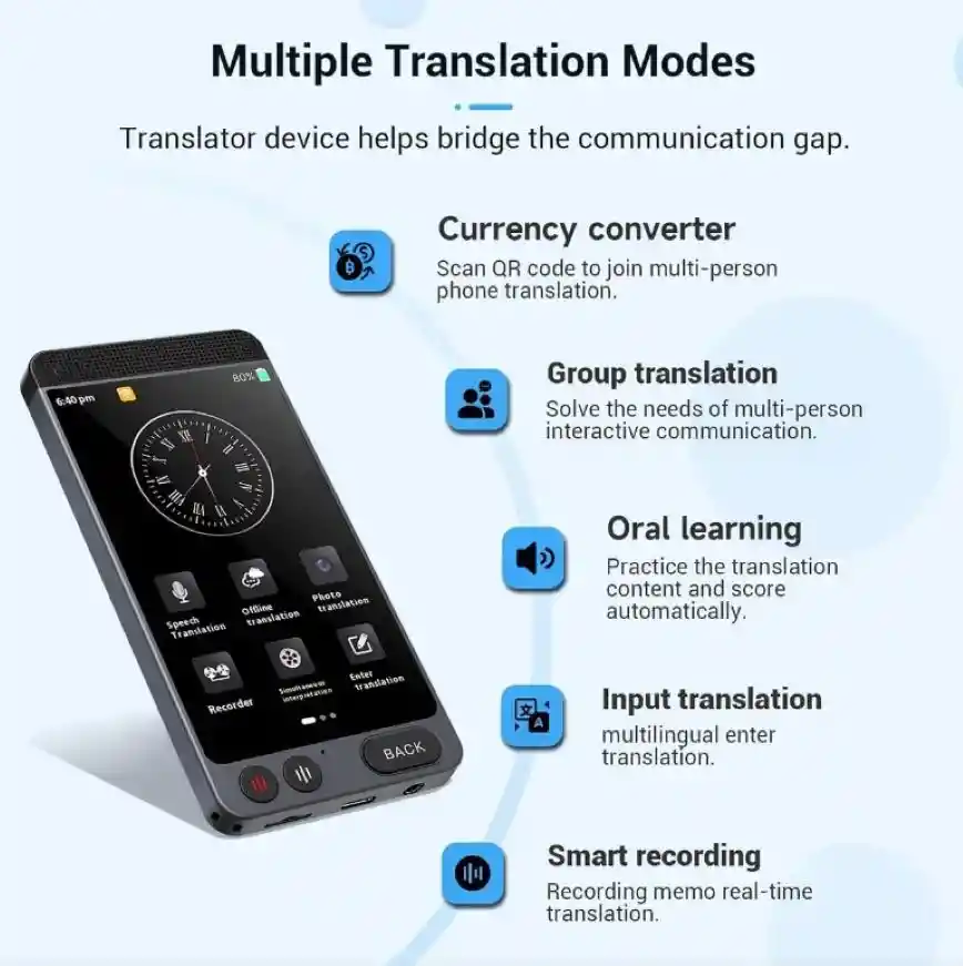 Traductor De Idiomas Inteligente Translator De Voz