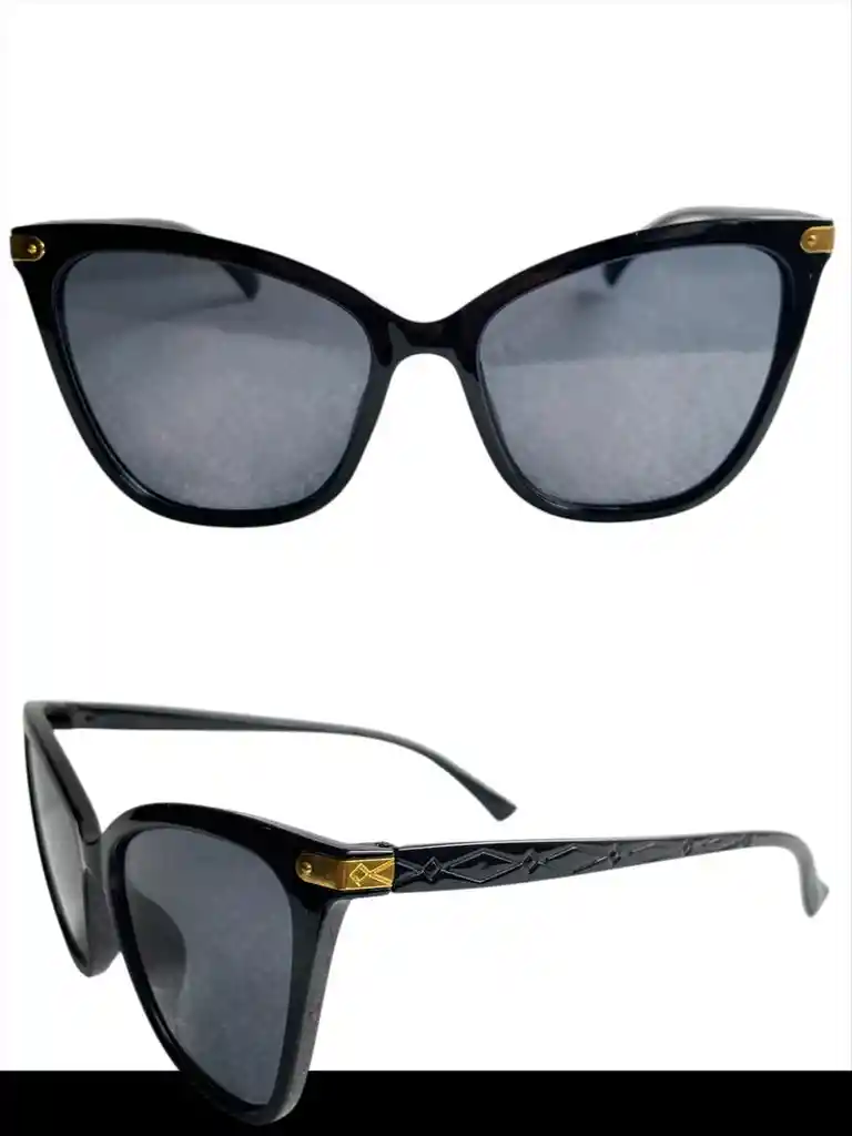 Lentes De Sol Cat-eye Negro G-26