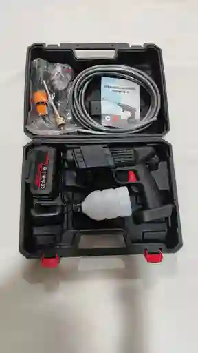 Hidrolavadora/pistola Lavado Coche Moto 48v Portatil Negro
