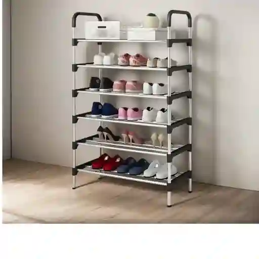 Organizador Zapatero Metálico 6 Niveles Shoe Rack