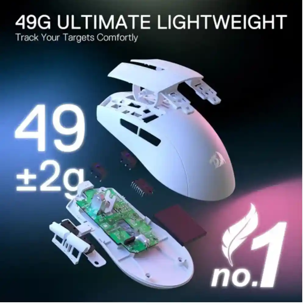 Raton Mouse Inalambrico 2.4hz Bt Redragon K1ng Pro M916w 1k