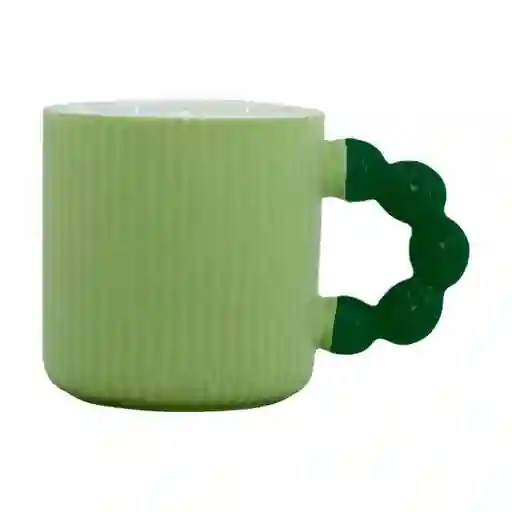 Mug Taza Expressions Cm Verde 340 Ml Porcelana