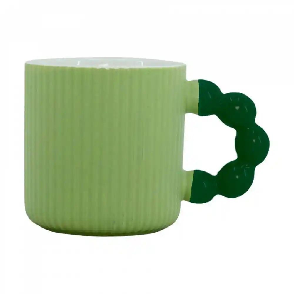 Mug Taza Expressions Cm Verde 340 Ml Porcelana