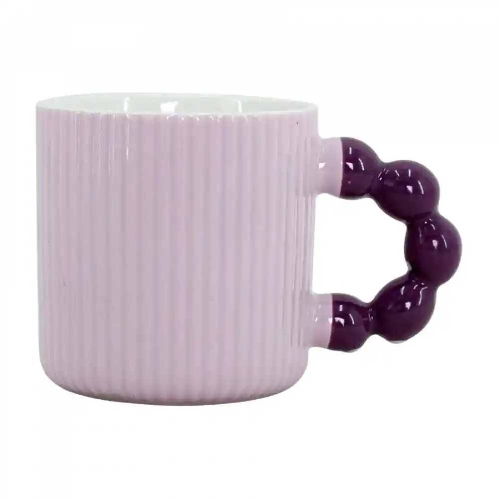 Mug Taza Expressions Cm Violeta 340 Ml Porcelana