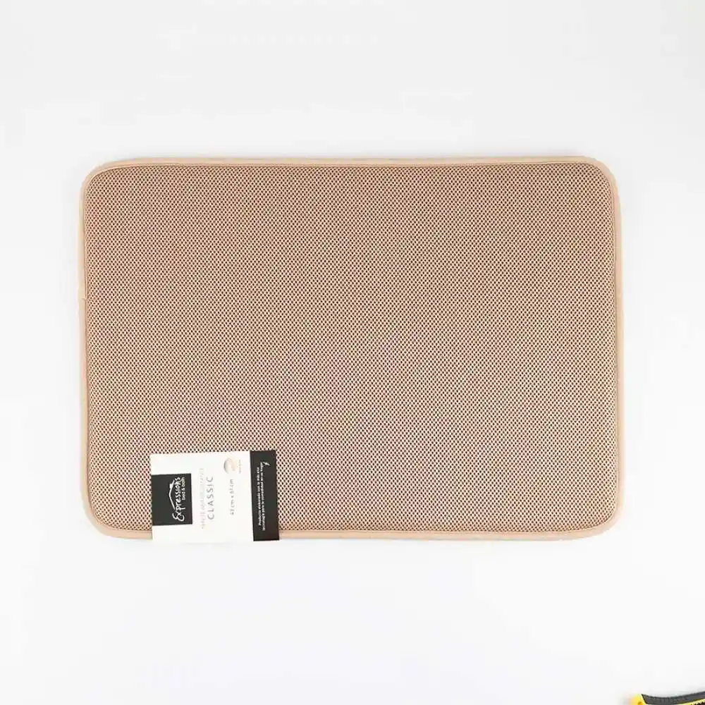 Tapete Expressions Antideslizante Class 61x43cm Beige Poliester