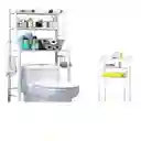 Organizador De Baño Rack 3 Niveles Multiproposito Color Blanco