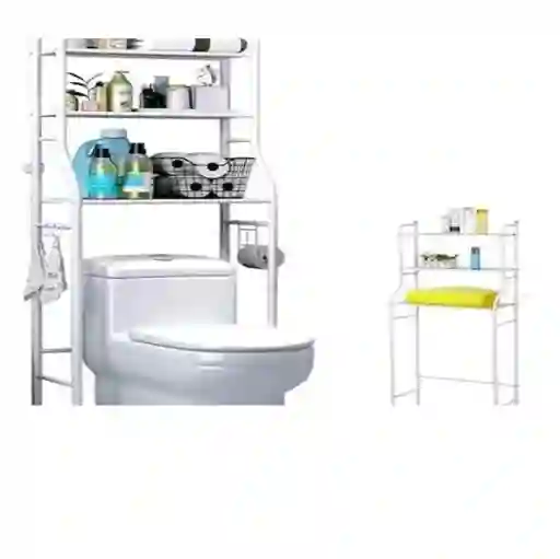Organizador De Baño Rack 3 Niveles Multiproposito Color Blanco