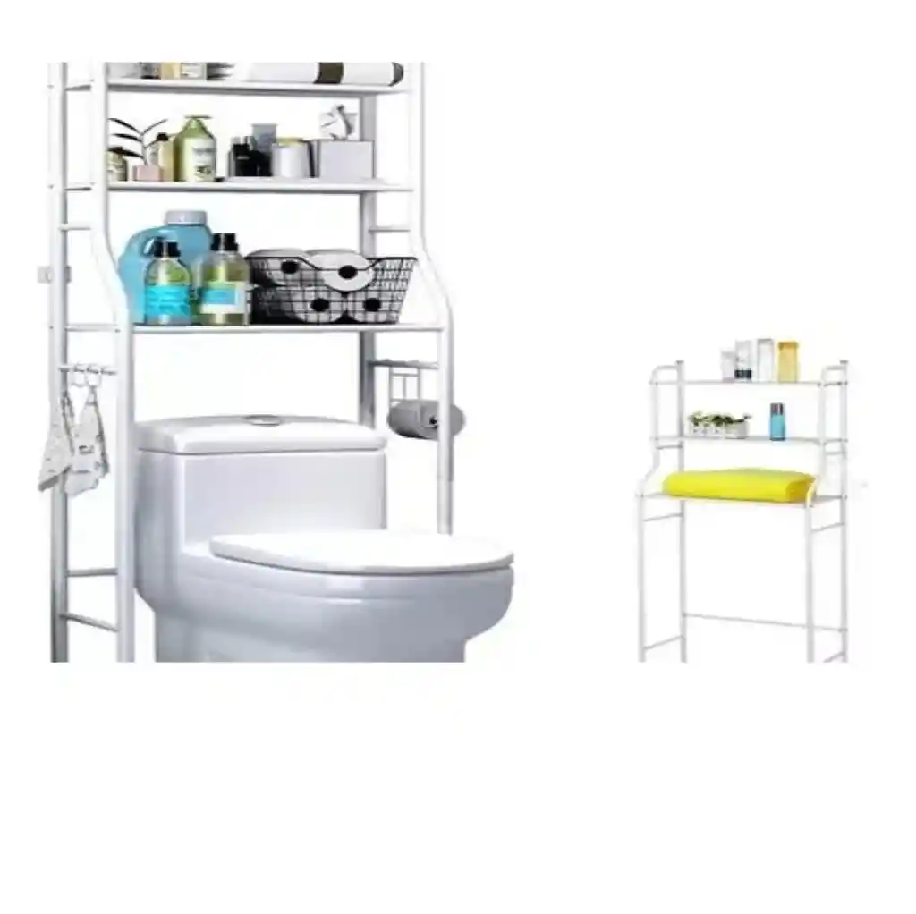Organizador De Baño Rack 3 Niveles Multiproposito Color Blanco