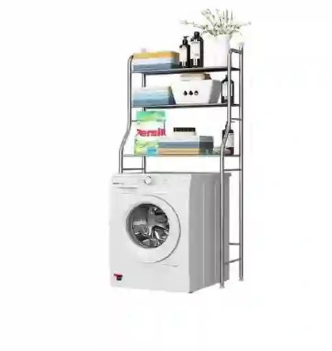 Organizador Estante De Lavadora Baño Metalico Rack 3 Niveles Color Colores