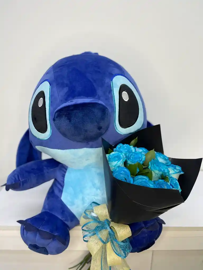 Peluche Stitch Y Ramillete