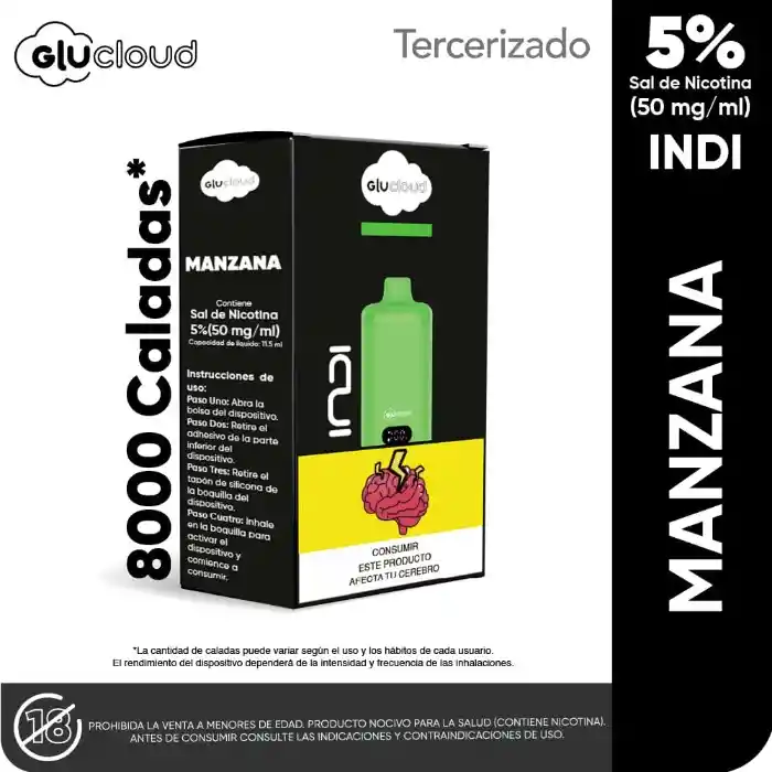 Desechable Glucloud 8000puff - Manzana