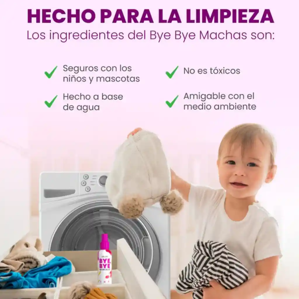 Quitamanchas Bye Bye Drops 250 Ml X3 Und