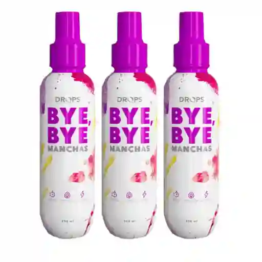 Quitamanchas Bye Bye Drops 250 Ml X3 Und
