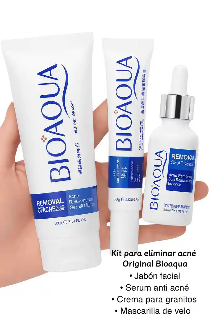 Kit Acne Skin X4 Productos De Bioaqua