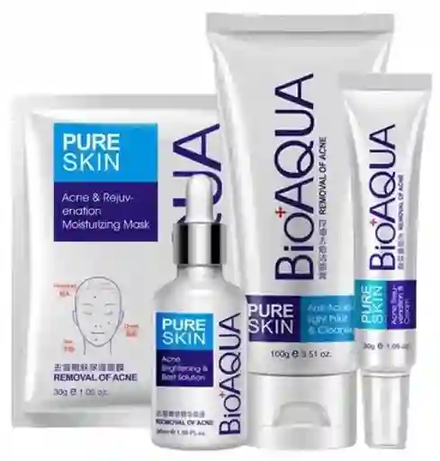 Bioaqua Kit Anti Acné X 3 + Velo Facial