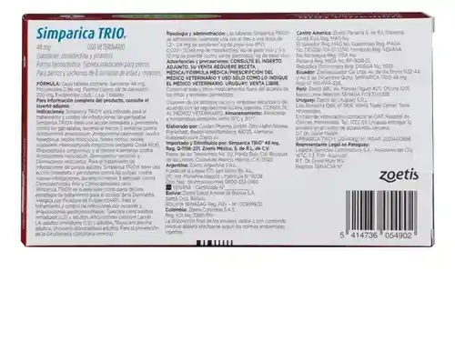 Simparica Trio 20 Kg - 40 Kg