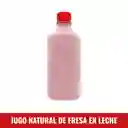Jugo Natural De Fresa En Leche